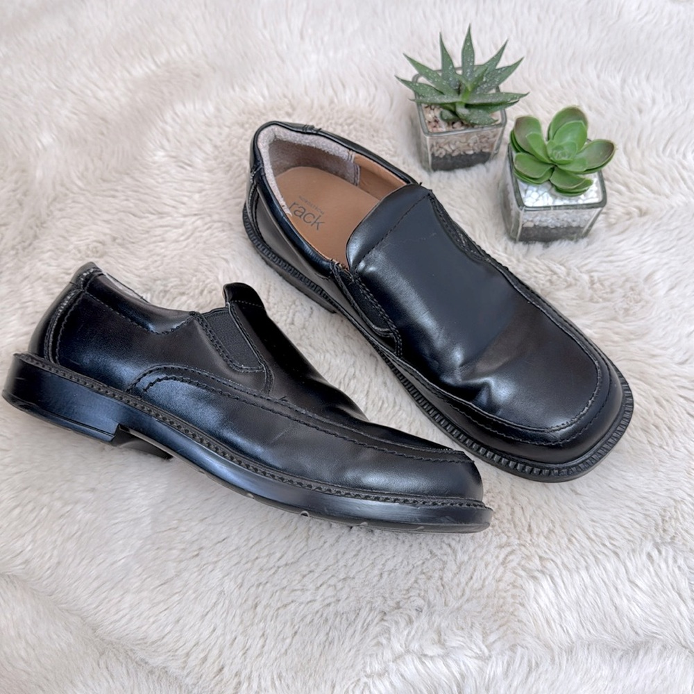 Nordstrom Rack Boys Shoes Black Size 5 1/2 M Dress Dressy Loafers